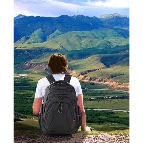 Travel Laptop Backpack 17.3 Inch XL Computer Backpack with Hard Shell - Picture 2 of 7